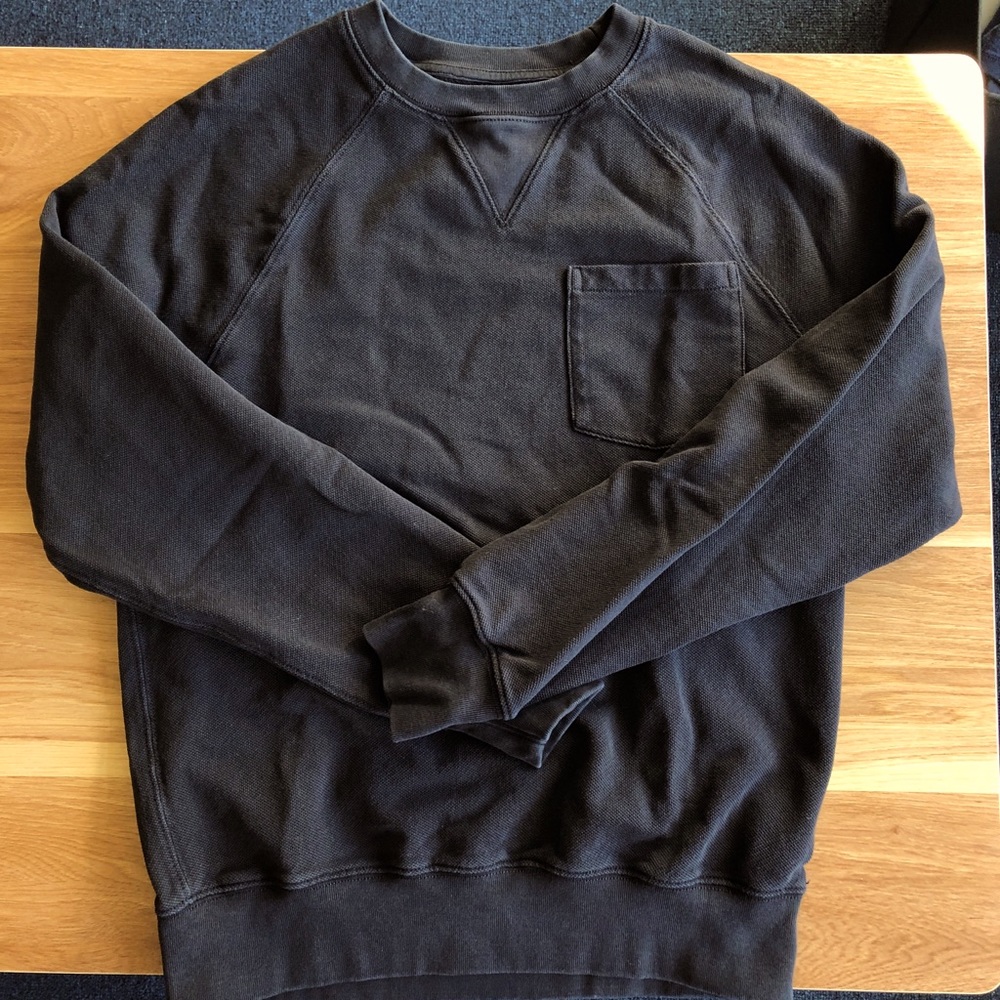 J.Crew Raglan crewneck Black Sweatshirt